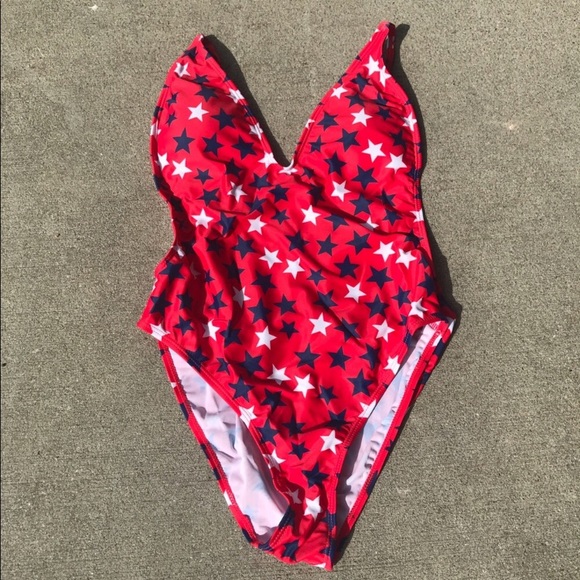 Star Spangled Print Monokini - Picture 4 of 5